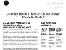 Tablet Screenshot of montres-femme.fr
